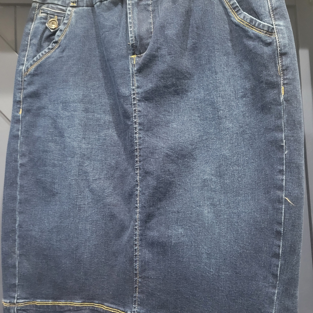 Denim Pencil Skirt